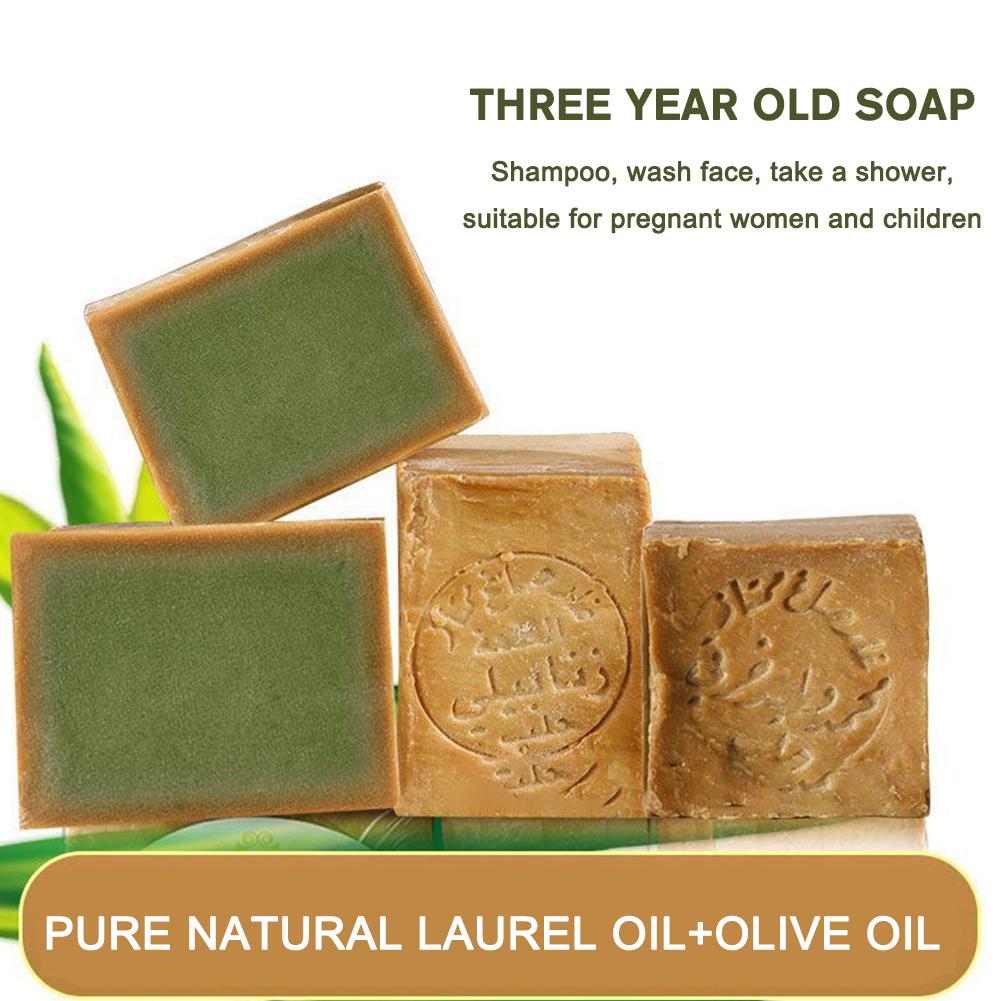 Castor Oil Soap - Olijfoliezeep Handgemaakte gezichtslichaamsreiniger voor dames/heren, natuurlijke