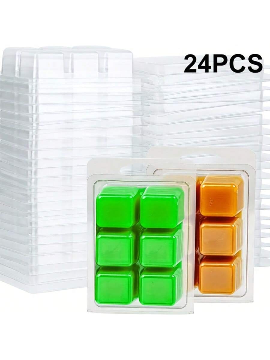 Soap Making Websites - 12/24 stuks rechthoekige 6-gaats doorzichtige plastic