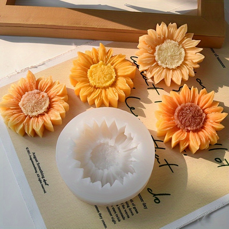 Soap Making Name - Levendige 3D zonnebloem siliconen mal voor
