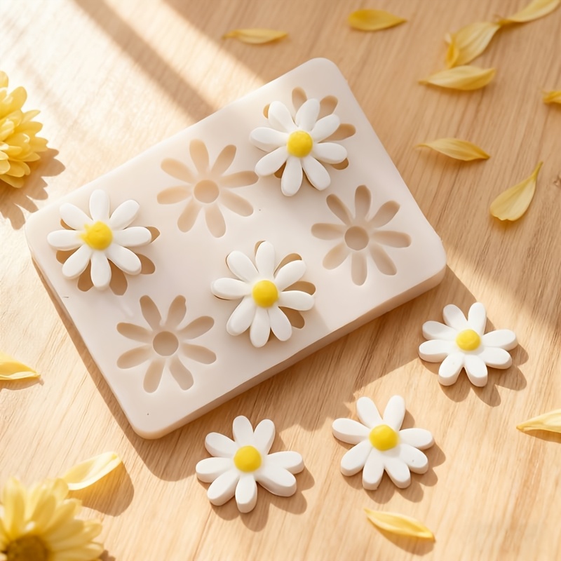 Soap Making Name - 1 stuk 3D Daisy Zonnebloem siliconen