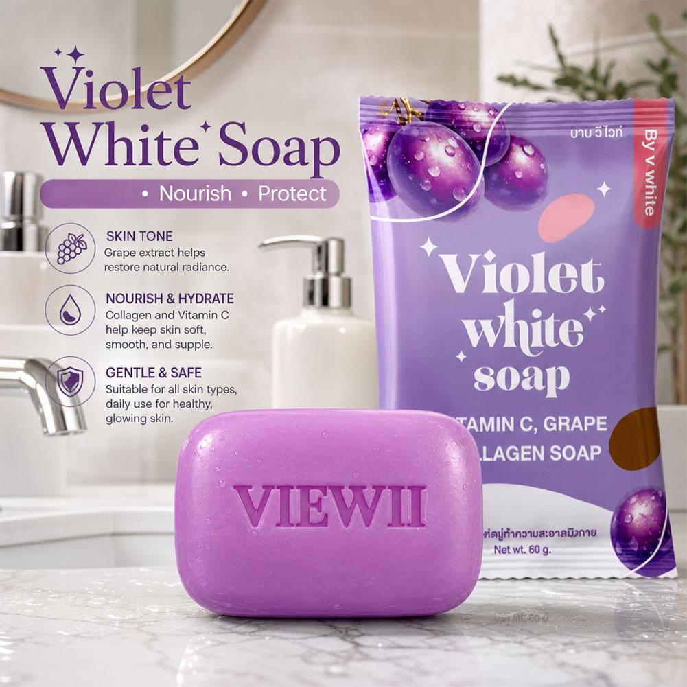 Castor Oil Soap - Zeep, Violet Salicylzuur, Dieptereiniging, Verfrissend, Oliecontrole,