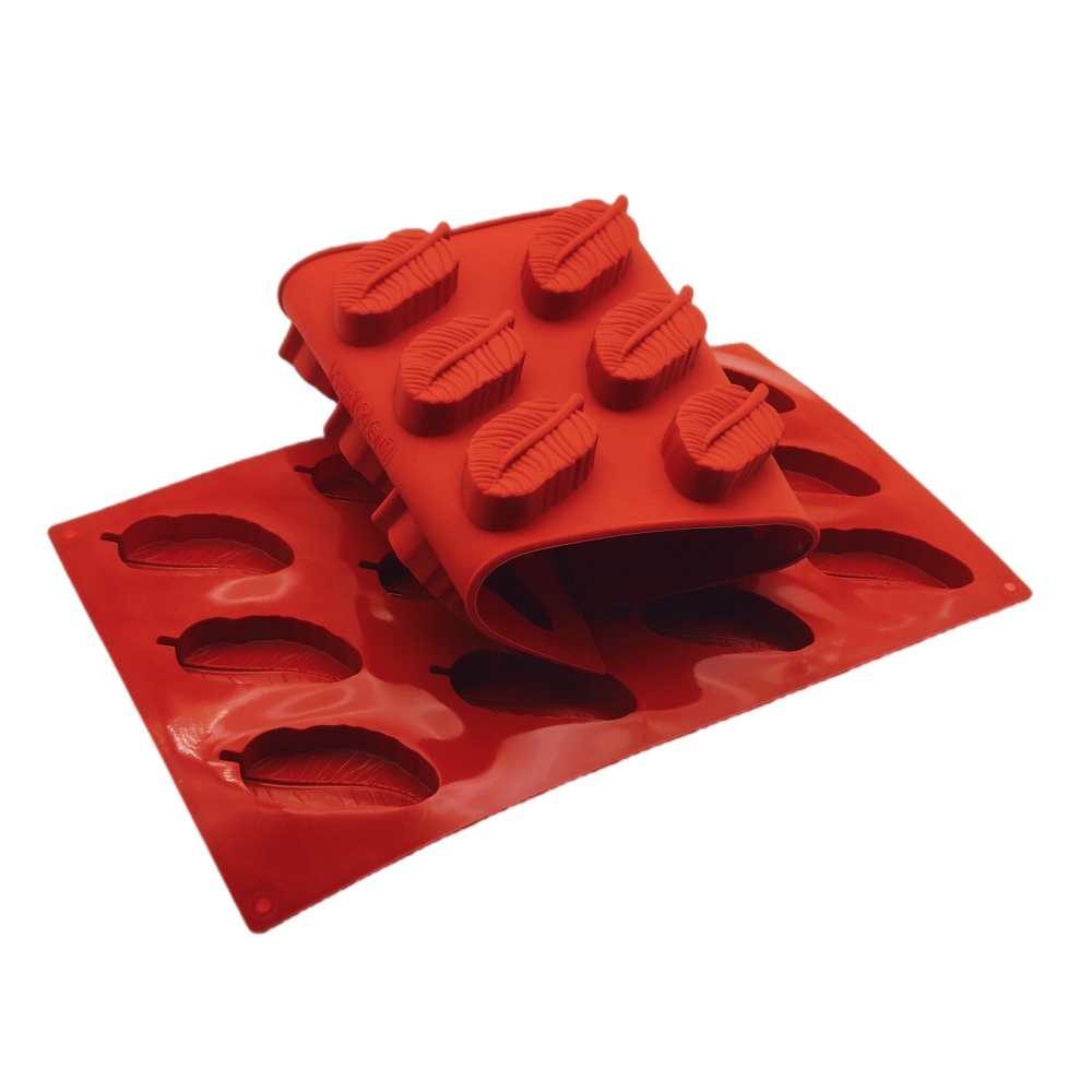 Soap Mold Silicone Loaf - Nieuwe Aanwinst 12-Gats Veervormige Siliconen Chocolade