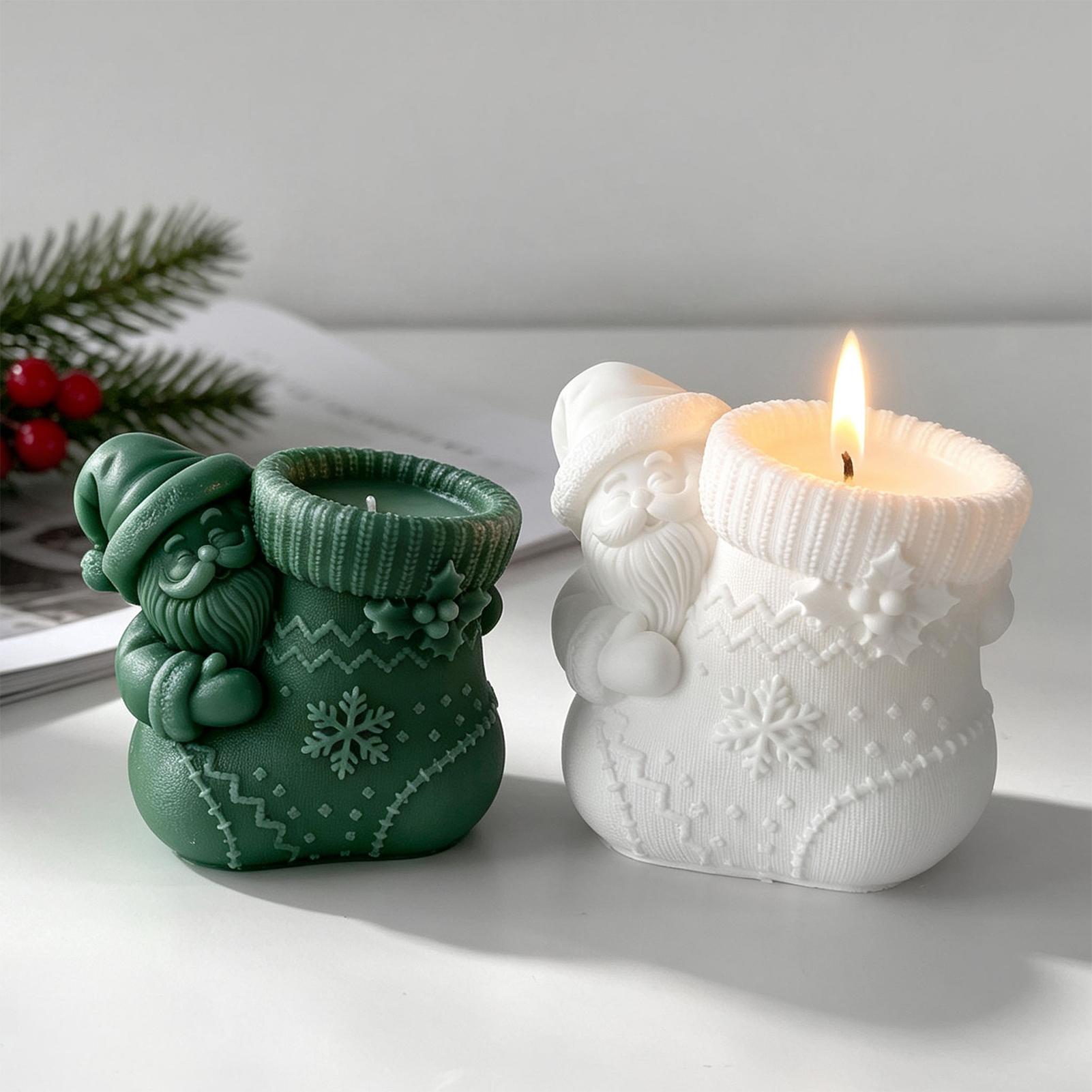 Soap Making Hobby - Kerstkaarsenvormen, makkelijk te ontvormen, herbruikbaar, voor