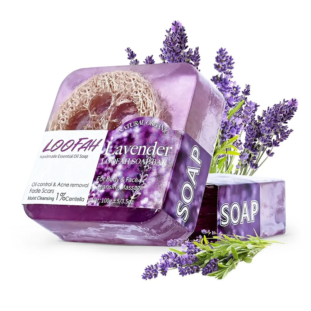 Castor Oil Soap - 100g Biologische Lavendelolie Zeep, voor het