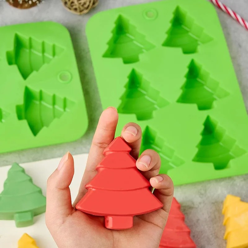 Soap Making Websites - Kerstboom siliconen mallen voor zeep maken,
