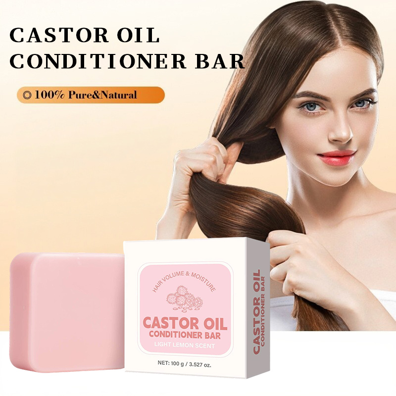 Castor Oil Soap - Ricinusolie Conditioner Zeepstaaf, Hydraterende Voedende Vaste