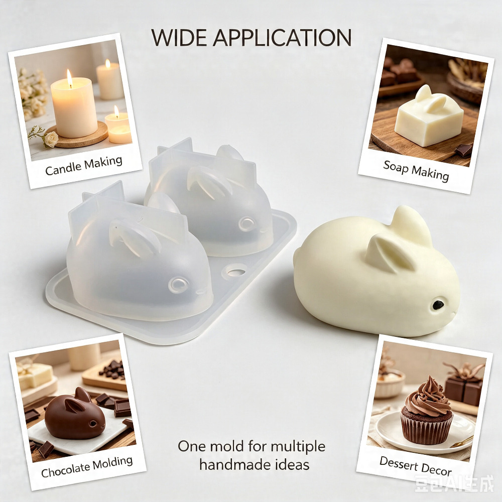 3D Mini Konijn Siliconen Mal F - Soap Mold Silicone Loaf recensie en prijs