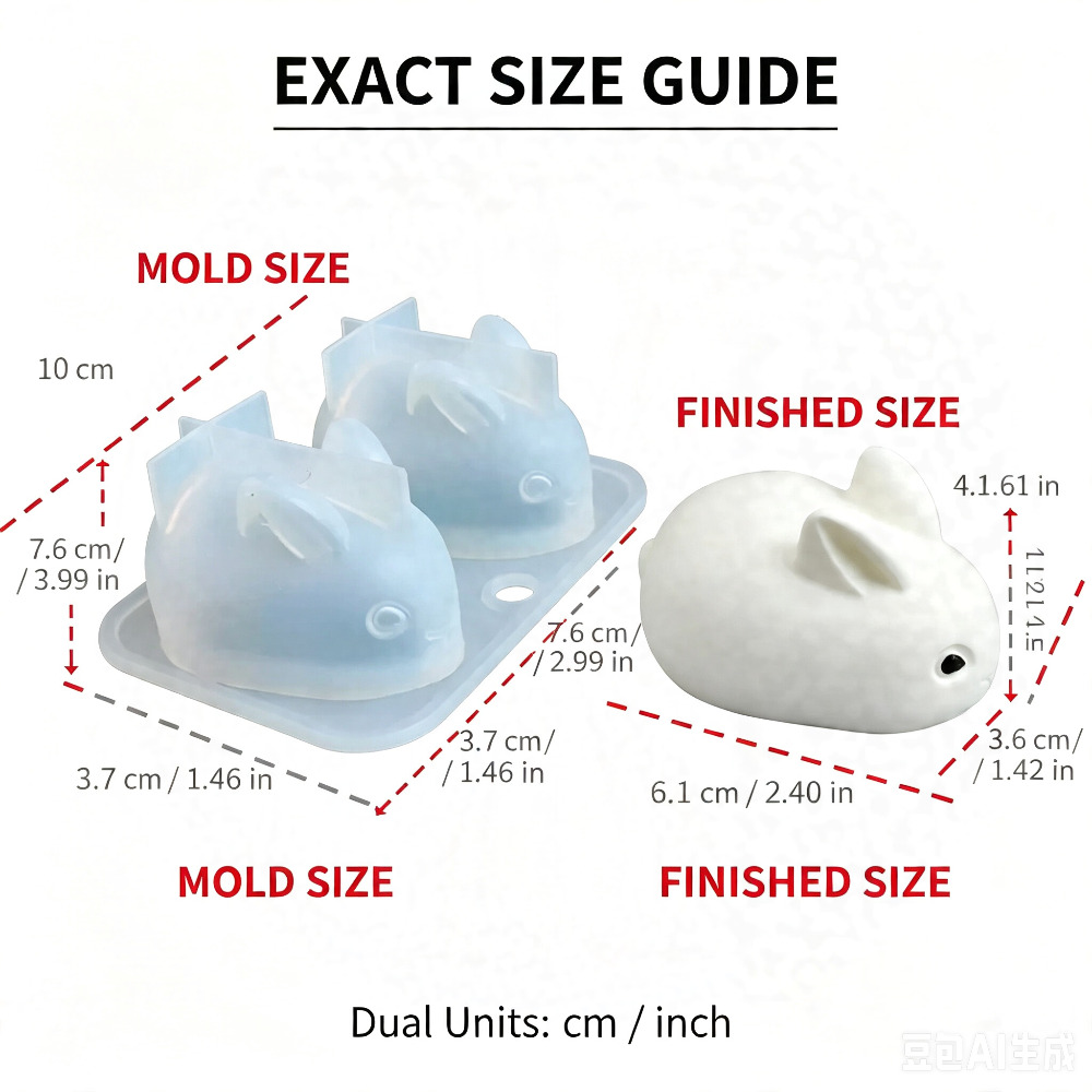 3D Mini Konijn Siliconen Mal F - Soap Mold Silicone Loaf recensie en prijs