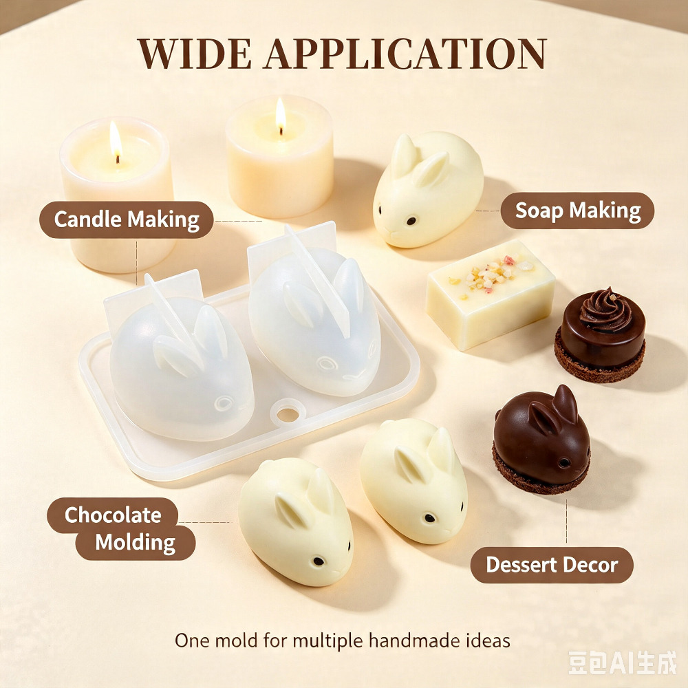 3D Mini Konijn Siliconen Mal F - Soap Mold Silicone Loaf recensie en prijs