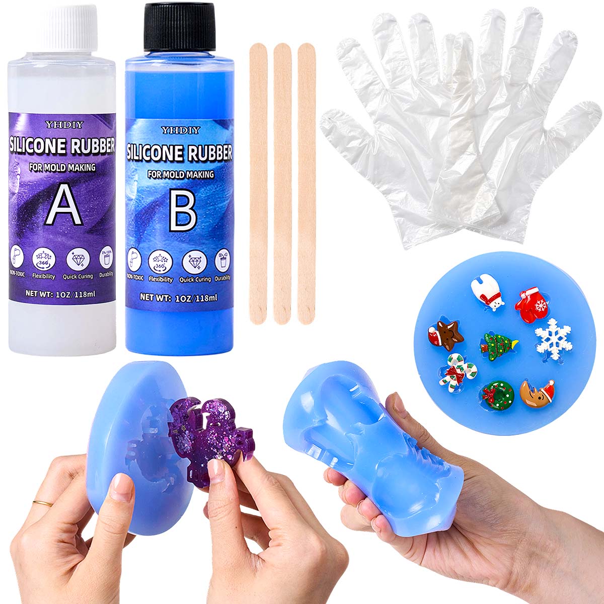 118ml/296ml siliconen mal maak - Soap Making Liquid recensie en prijs
