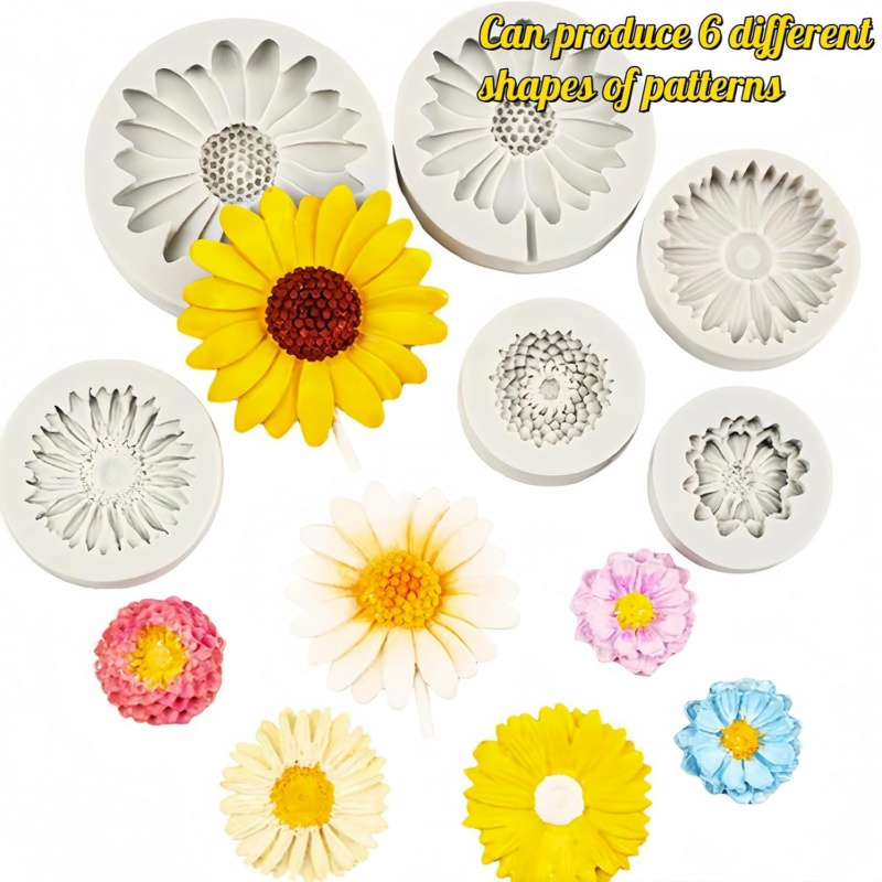 6 stuks, zonnebloem madeliefje - Soap Making Name recensie en prijs