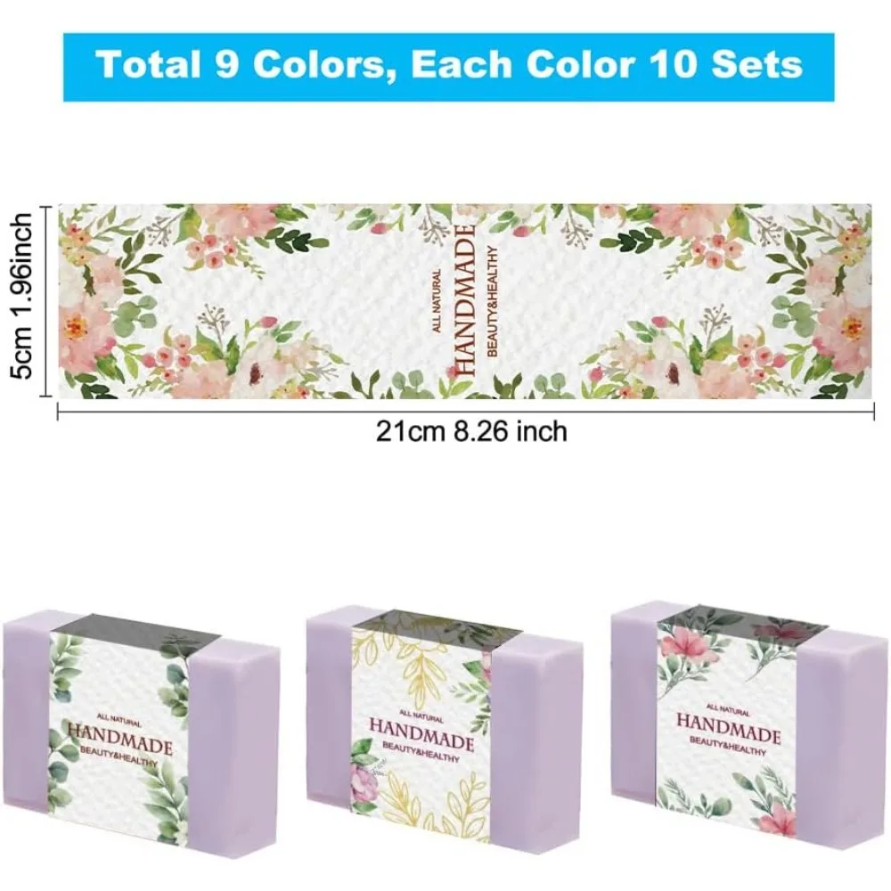90 STKS Handgemaakte Wrap Labe - Soap Making Websites recensie en prijs