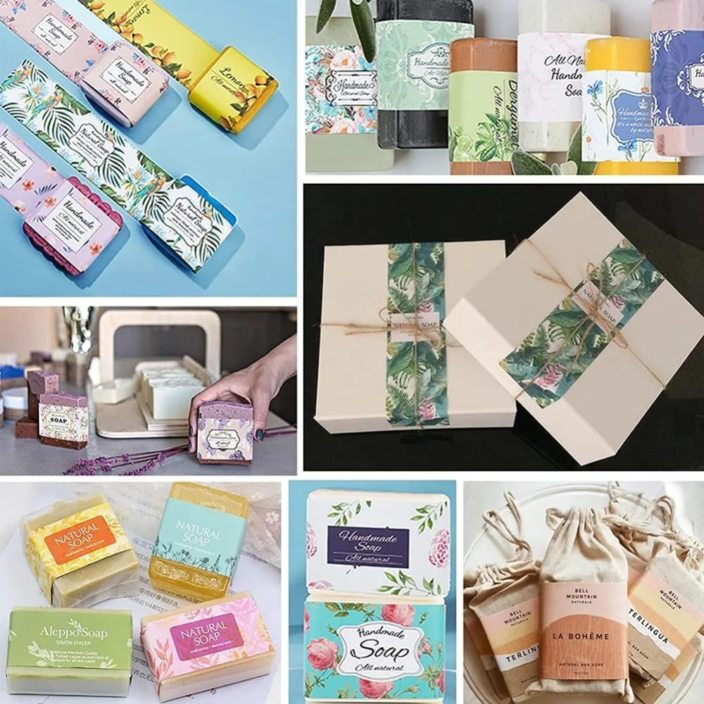 90 STKS Handgemaakte Wrap Labe - Soap Making Websites recensie en prijs