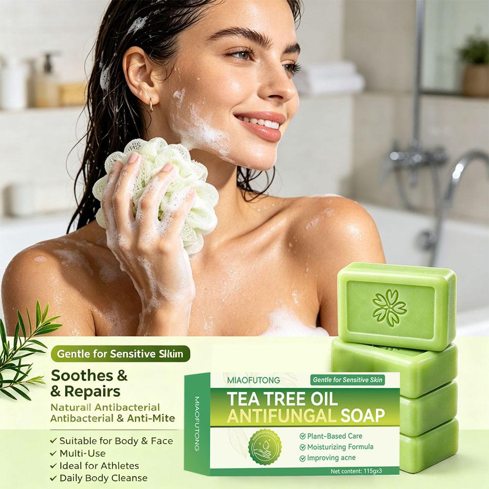 3 stuks Tea Tree Oil Soap Bar  - Castor Oil Soap recensie en prijs