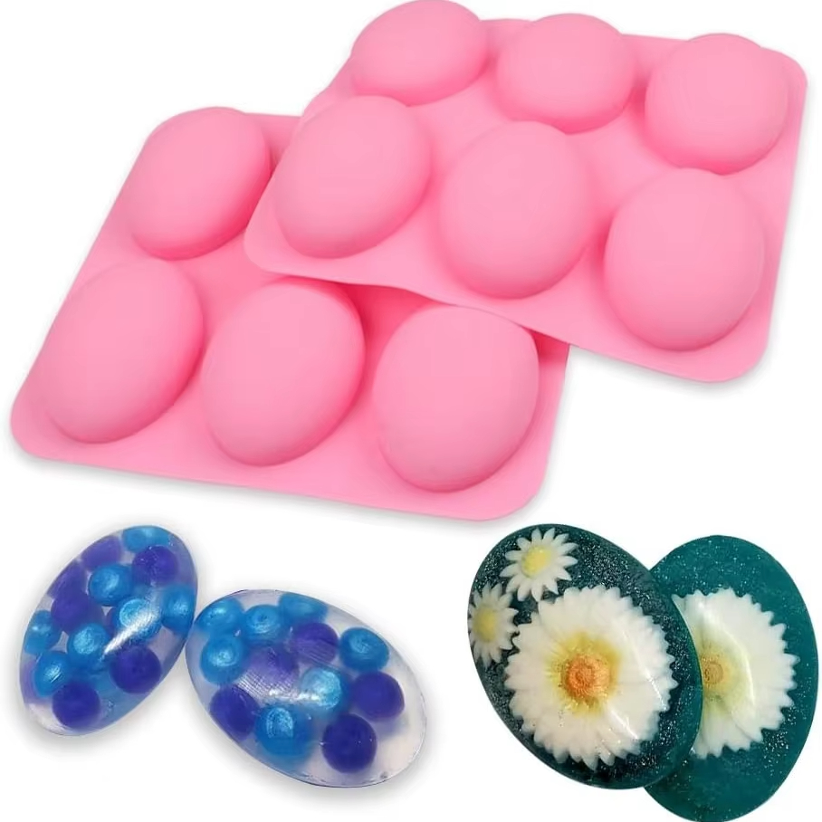 6-holte siliconen mallen voor  - Soap Making Websites recensie en prijs