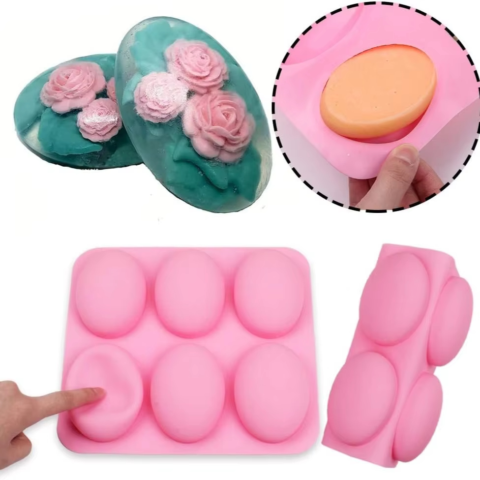 6-holte siliconen mallen voor  - Soap Making Websites recensie en prijs
