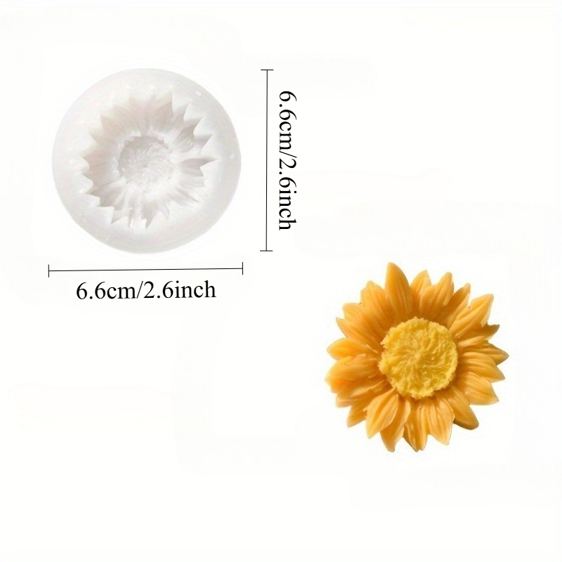 Levendige 3D zonnebloem silico - Soap Making Name recensie en prijs