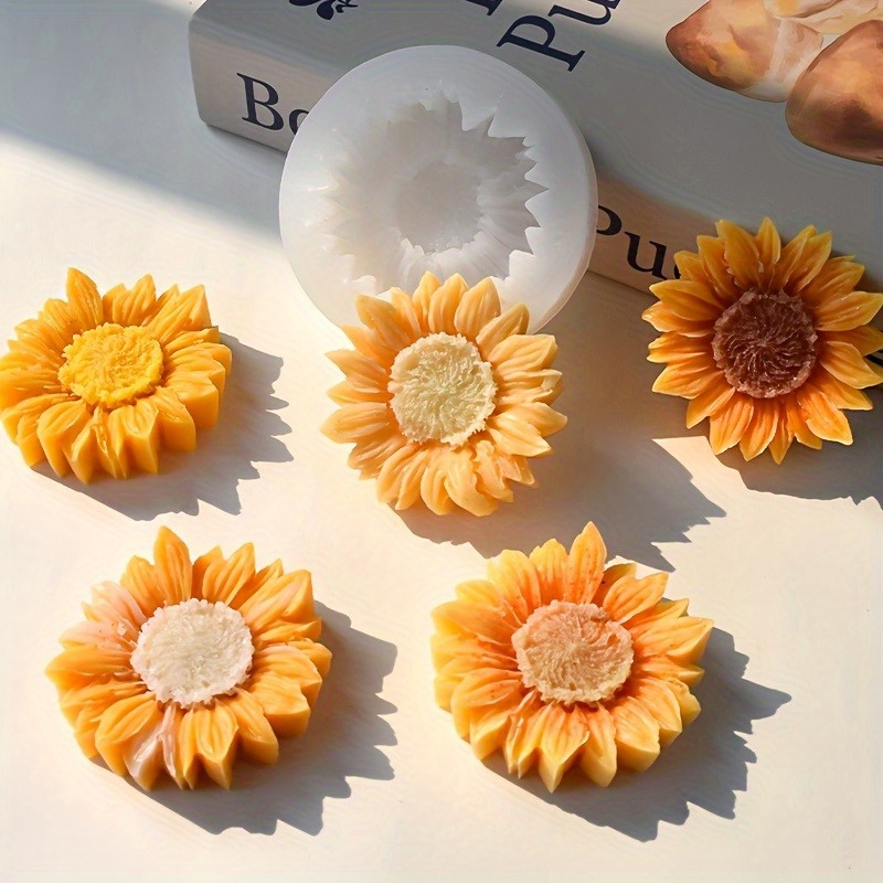 Levendige 3D zonnebloem silico - Soap Making Name recensie en prijs