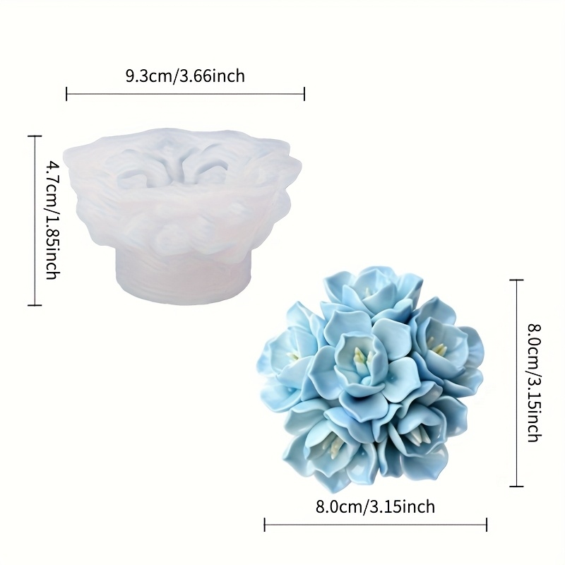 1 siliconen mal voor hortensia - Soap Making Name recensie en prijs