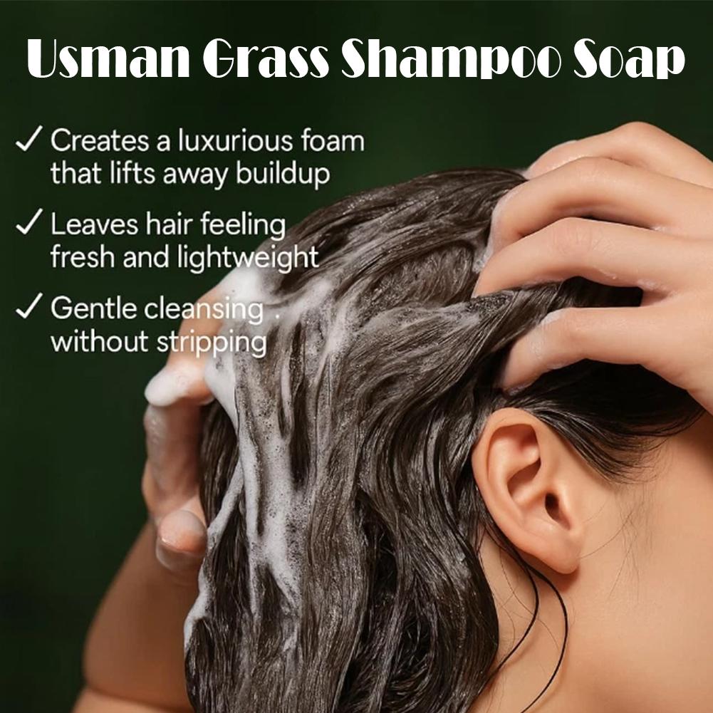 80g Usman Grass Solid Shampoo  - Castor Oil Soap recensie en prijs