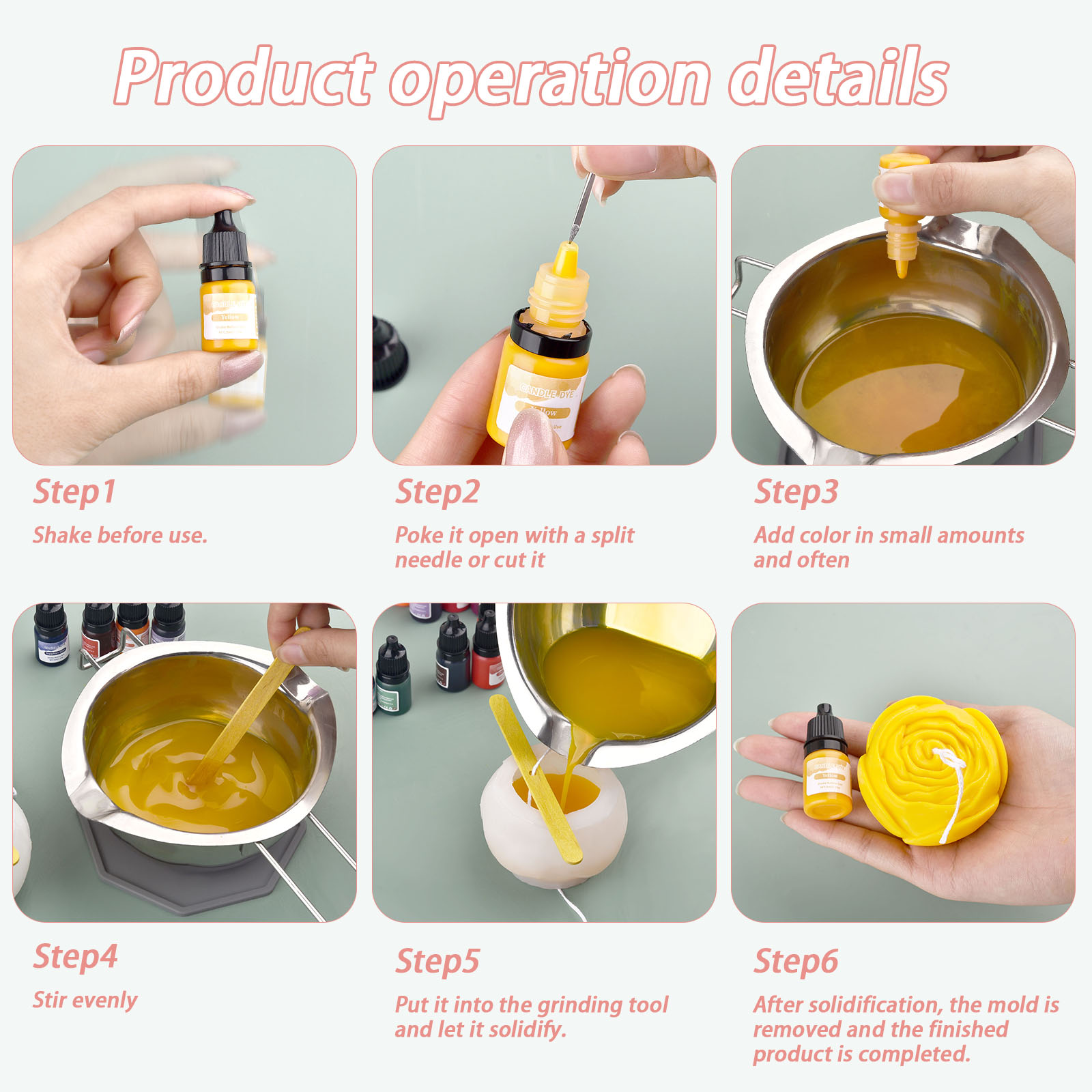5 ml/Fles Kaars Wax Pigment Kl - Soap Making Liquid recensie en prijs