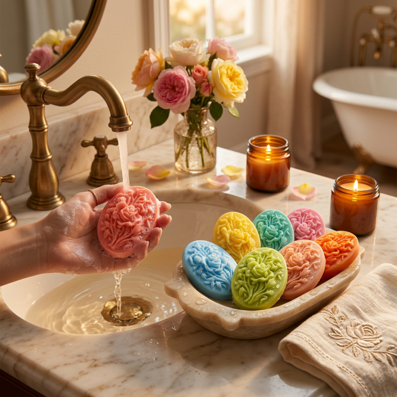 4 siliconenvormen met bloemvor - Soap Making Name recensie en prijs