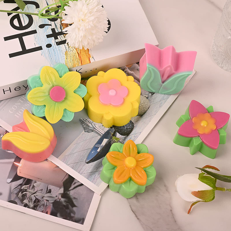 Siliconen Bloem Cakevormen 6-C - Soap Making Websites recensie en prijs